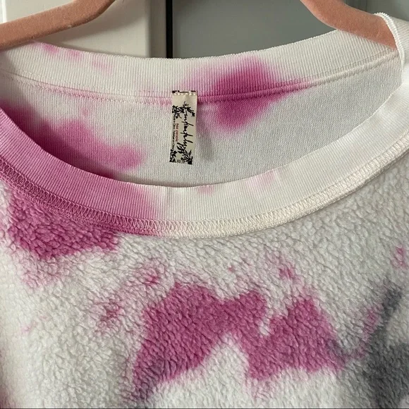 NWT Free People Kelly Pink Tie Dye Set - Picture 9 of 9